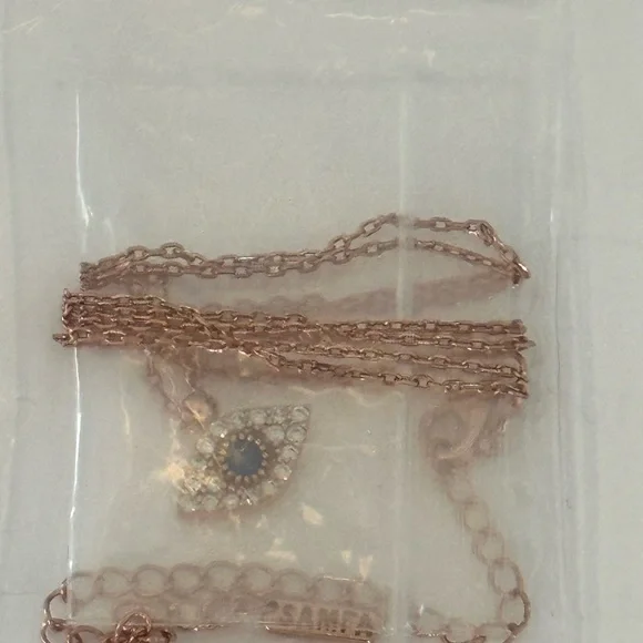 ✨2X Host Pick✨Sapphire Evil Eye Necklace- Rose Gold - Picture 3 of 11